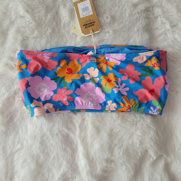 🏖BILLABONG BRAND NEW SUMMER FIELD SUNNY TUBE BIKINI TOP AND BOTTOM L - Picture 9 of 11